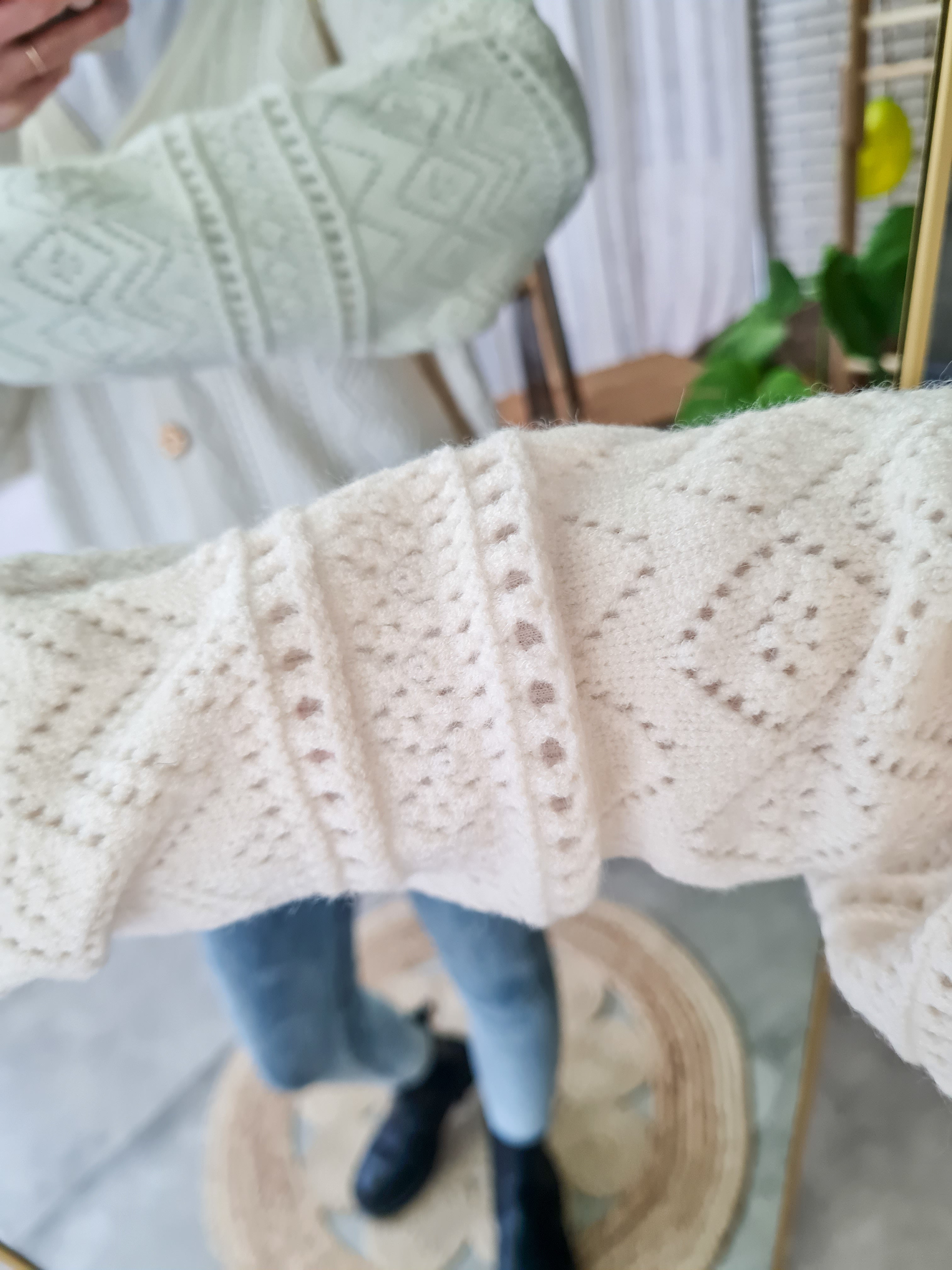 Soft Cardigan "LILLY" - creme