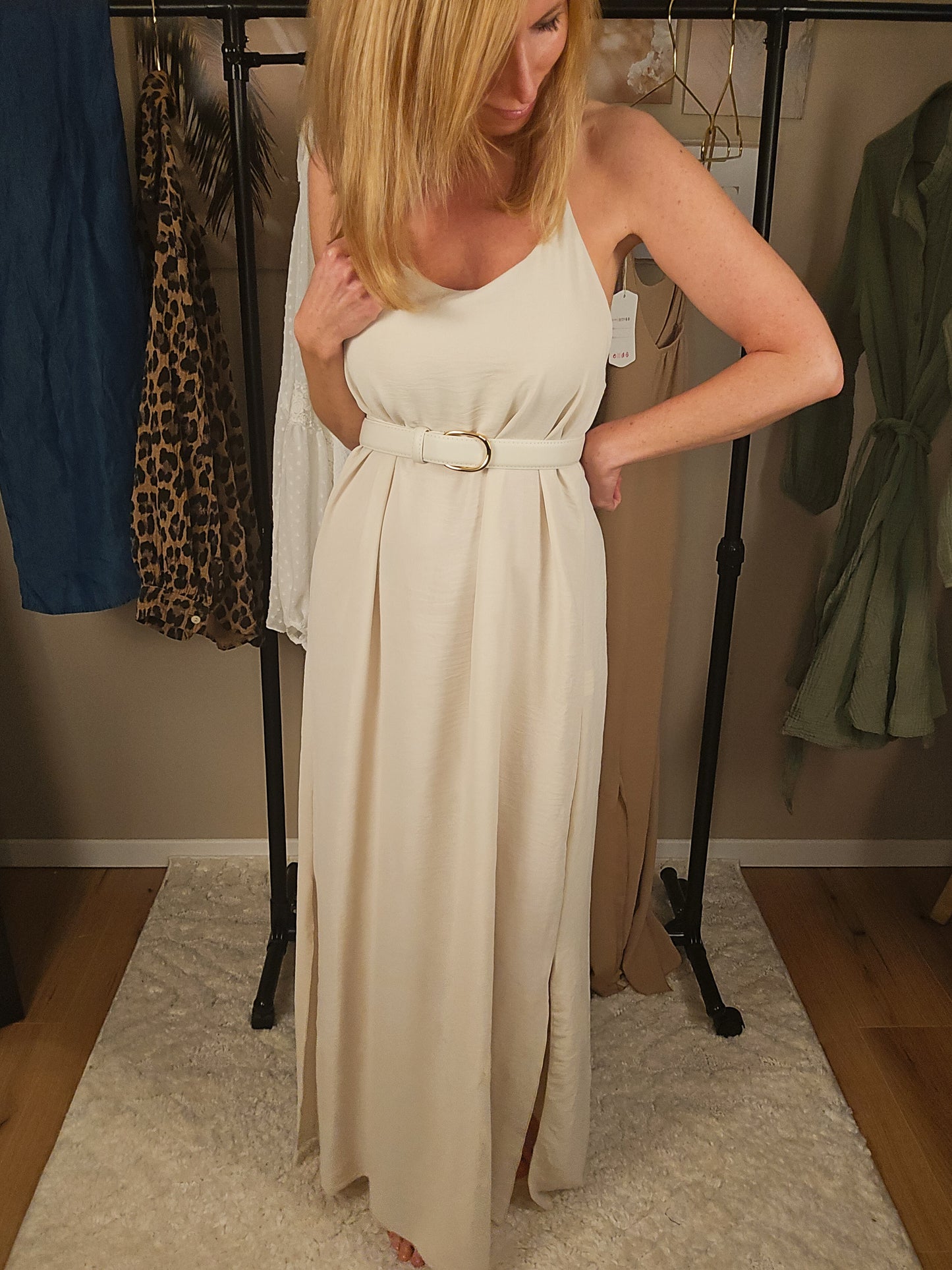 Maxikleid "PAULINA" - creme