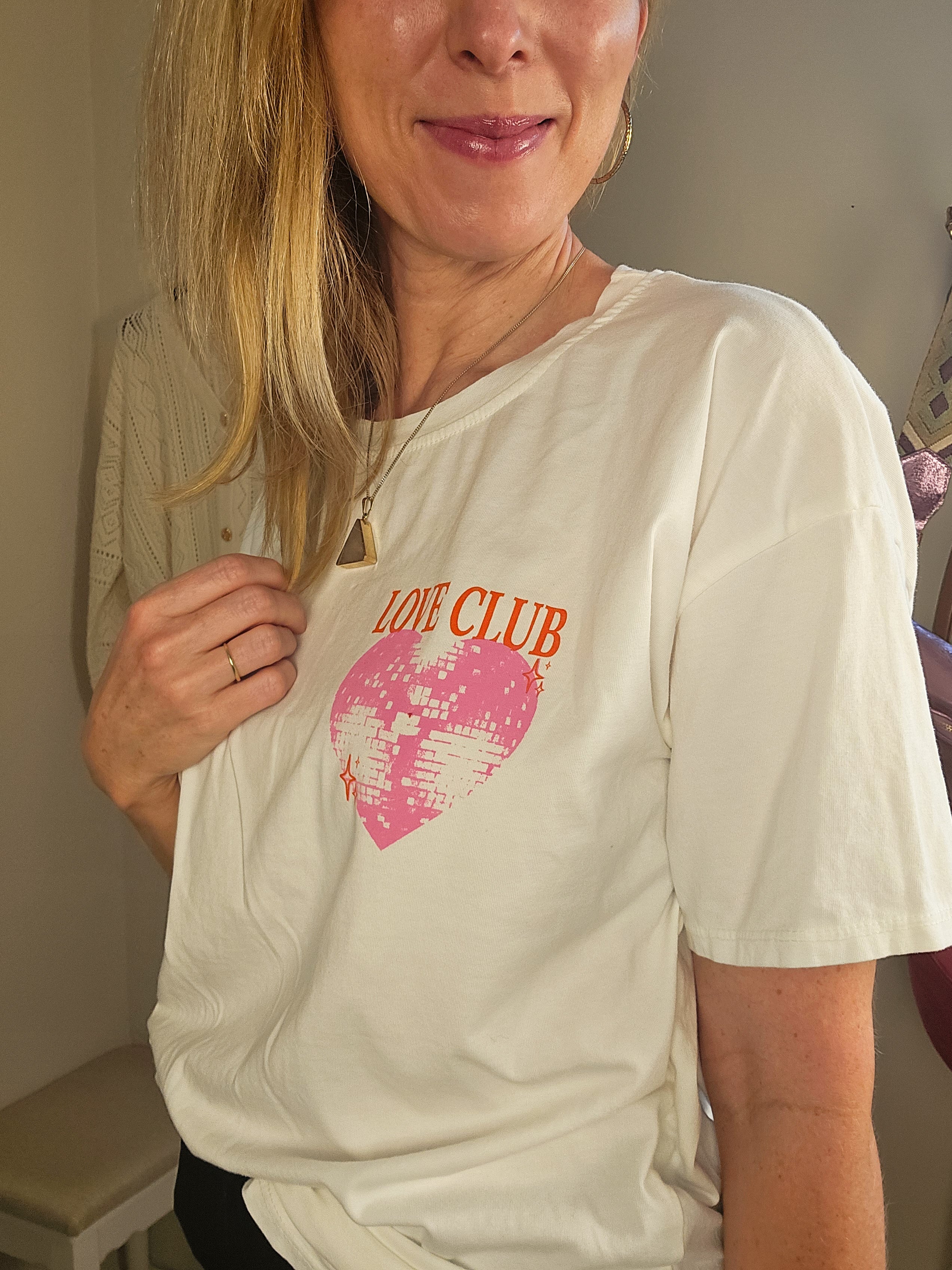 Love-Collection: "Self Love Club Shirt" - weiß