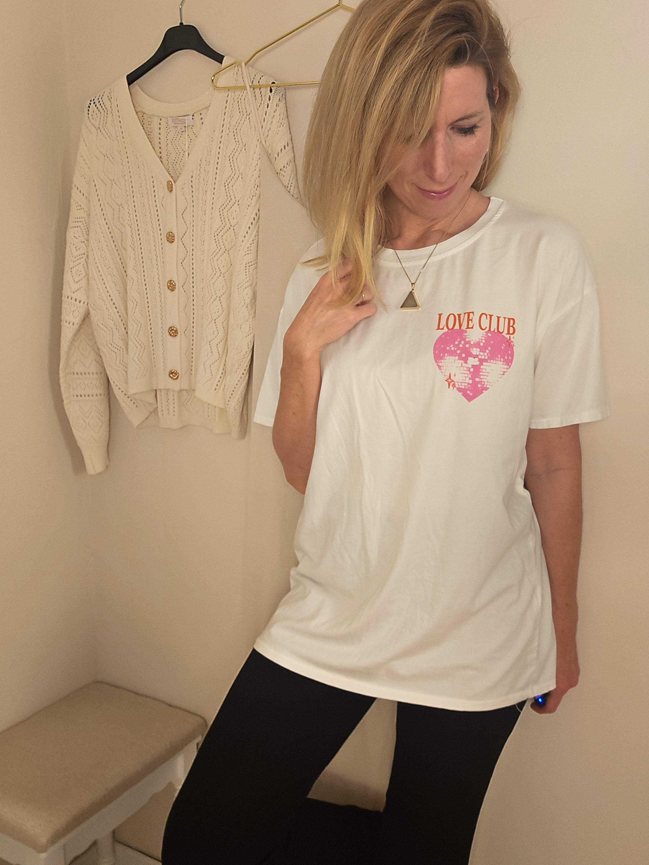 Love-Collection: "Self Love Club Shirt" - weiß