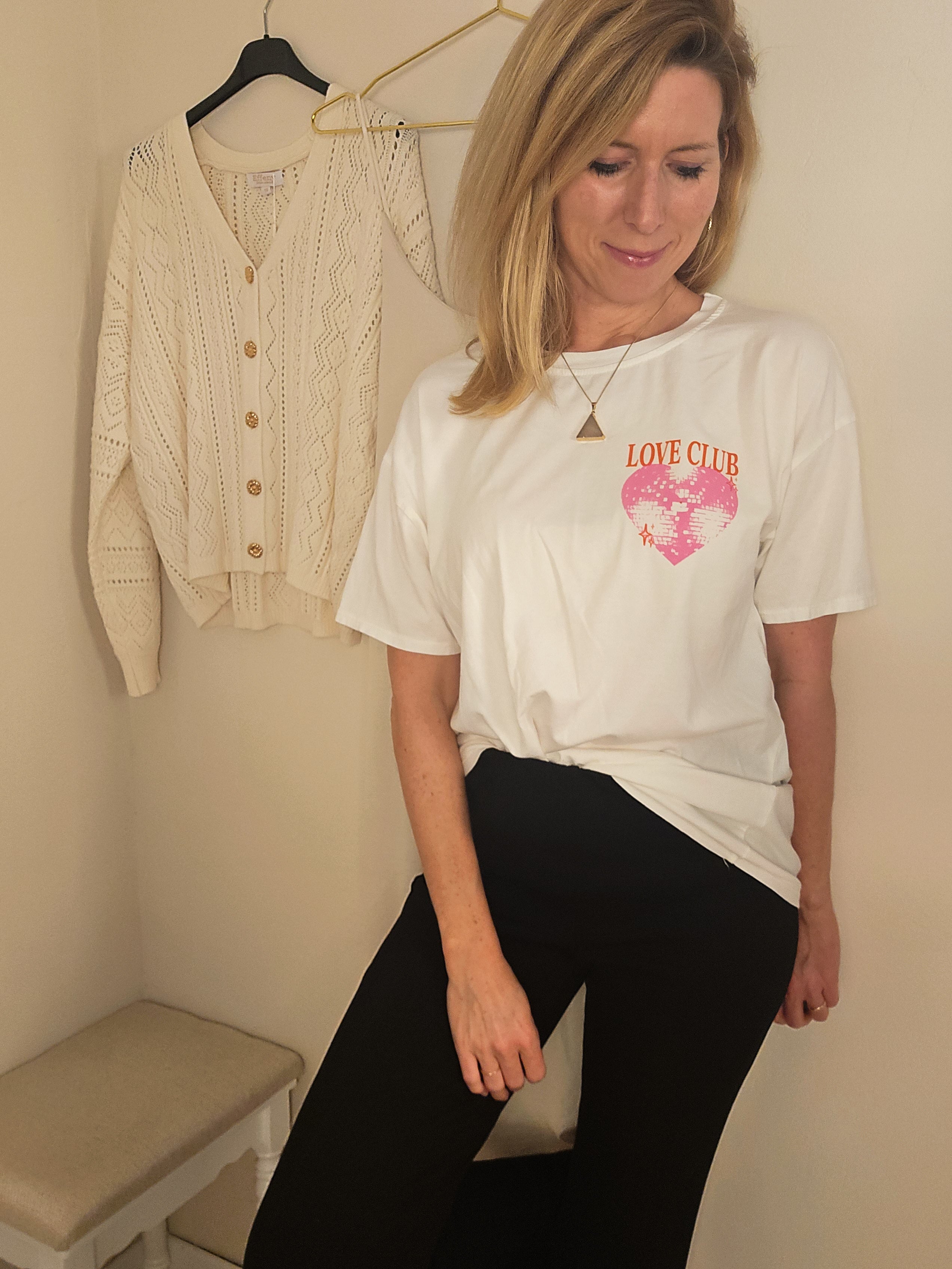 Love-Collection: "Self Love Club Shirt" - weiß