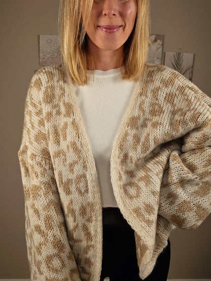 Leo Cardigan "ANNA" - beige/creme