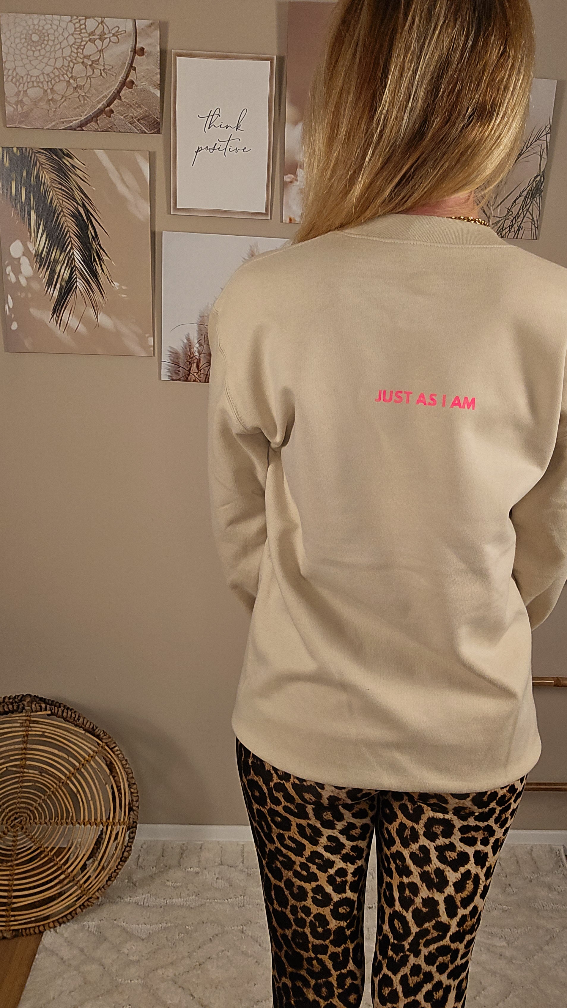 I AM ENOUGH Sweater - beige