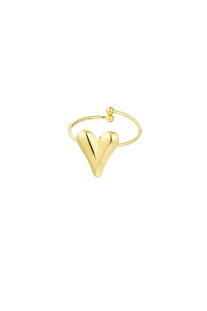 Ring "GOLDEN HEART" - gold