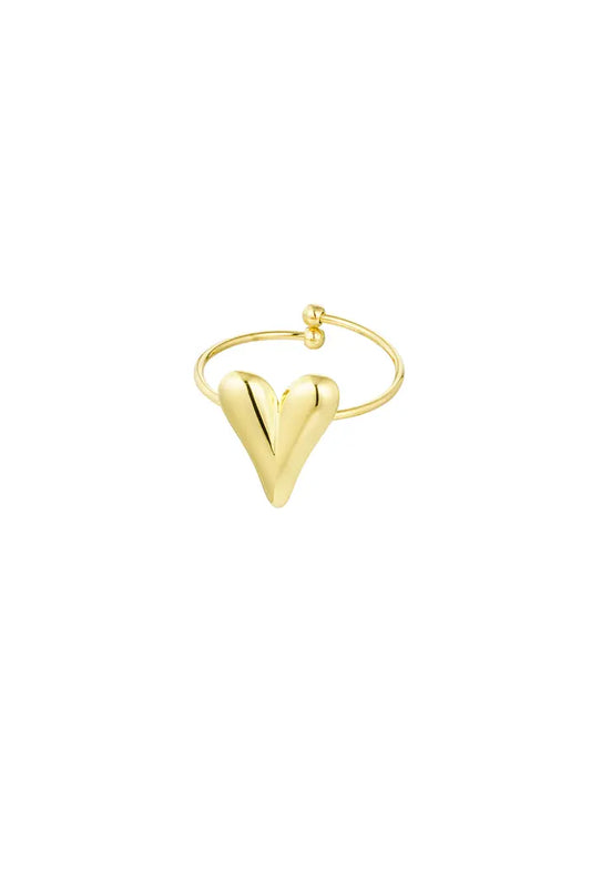 Ring "GOLDEN HEART" - gold